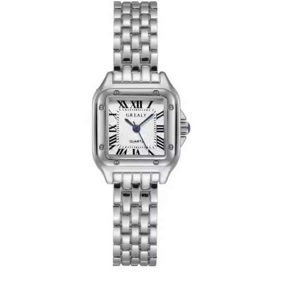 Anthropologie Accessories - Panther silver Classic rectangle Stainless Steel Watch have size control tools